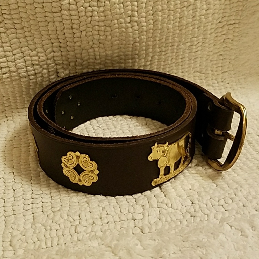 Swiss Traditional Brass belt 32"